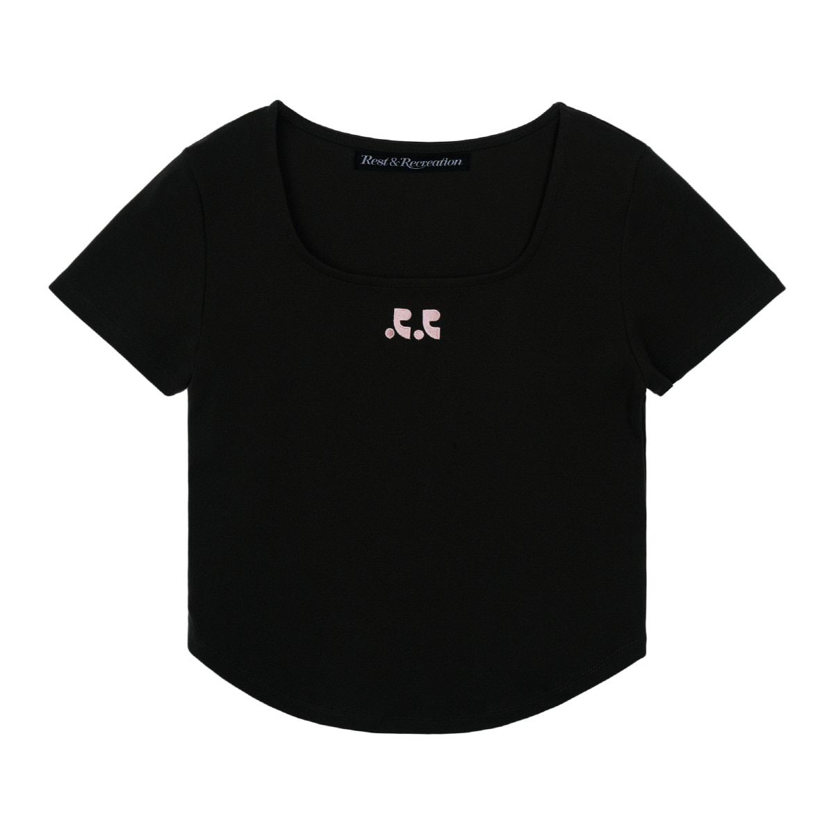 トップス Rest & Recreation / RR SQUARE NECK TOP RR SQUARE NECK TOP - BLACK - rest and recreation