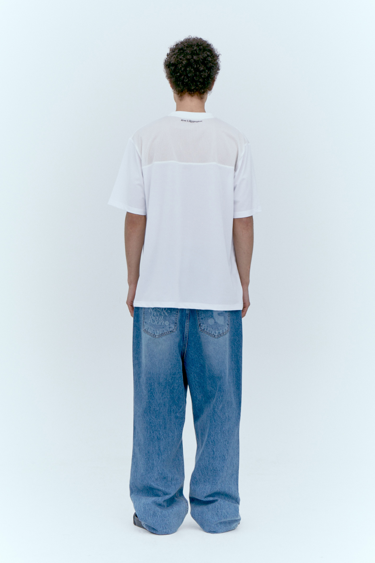 DESTROYED DENIM PANTS - BLUE - rest and recreation