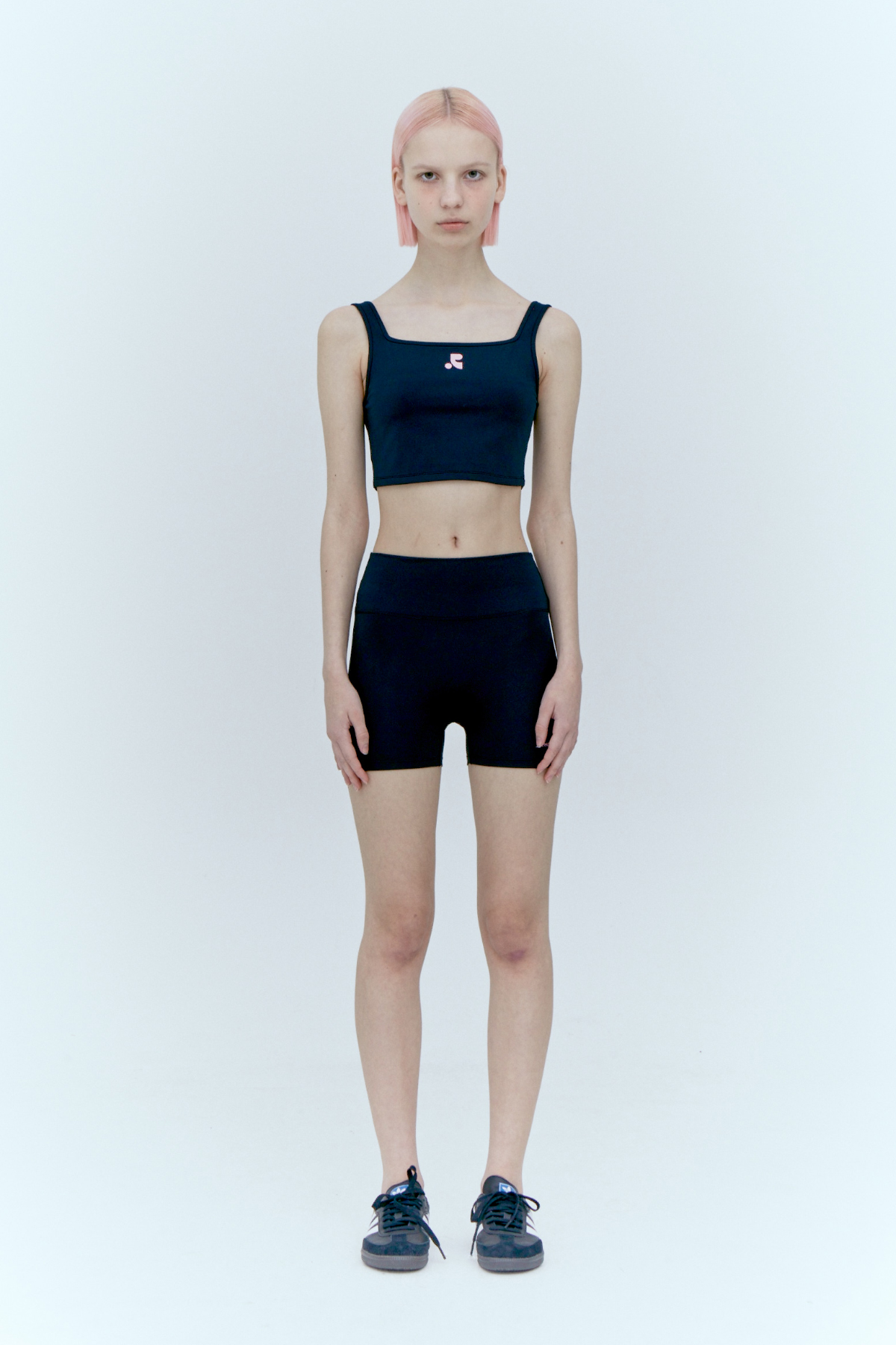 【REST&RECREATION】LOGO TOP + SHORTS SET ビキニ RR242SW002BK_1.jpg