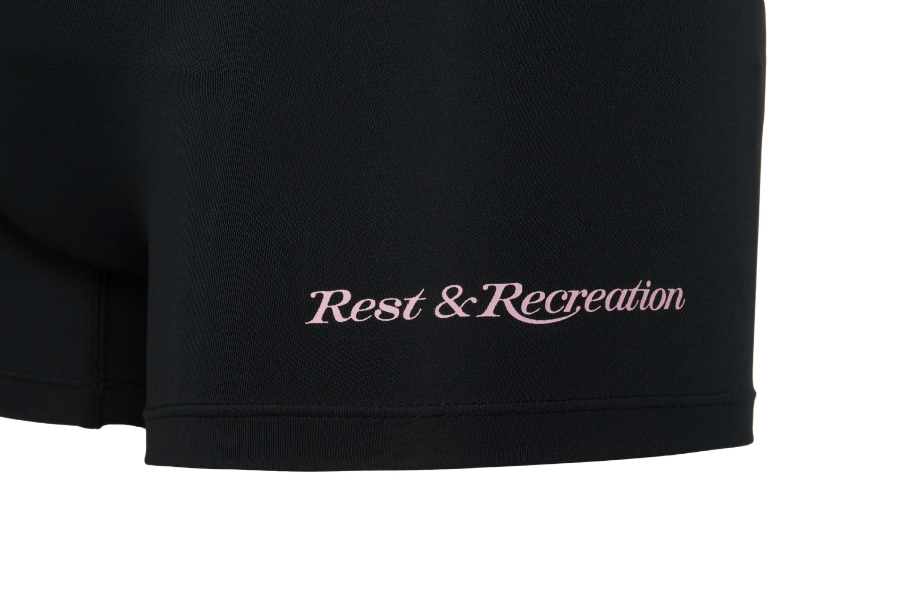 LOGO TOP + SHORTS SET - BLACK - rest and recreation