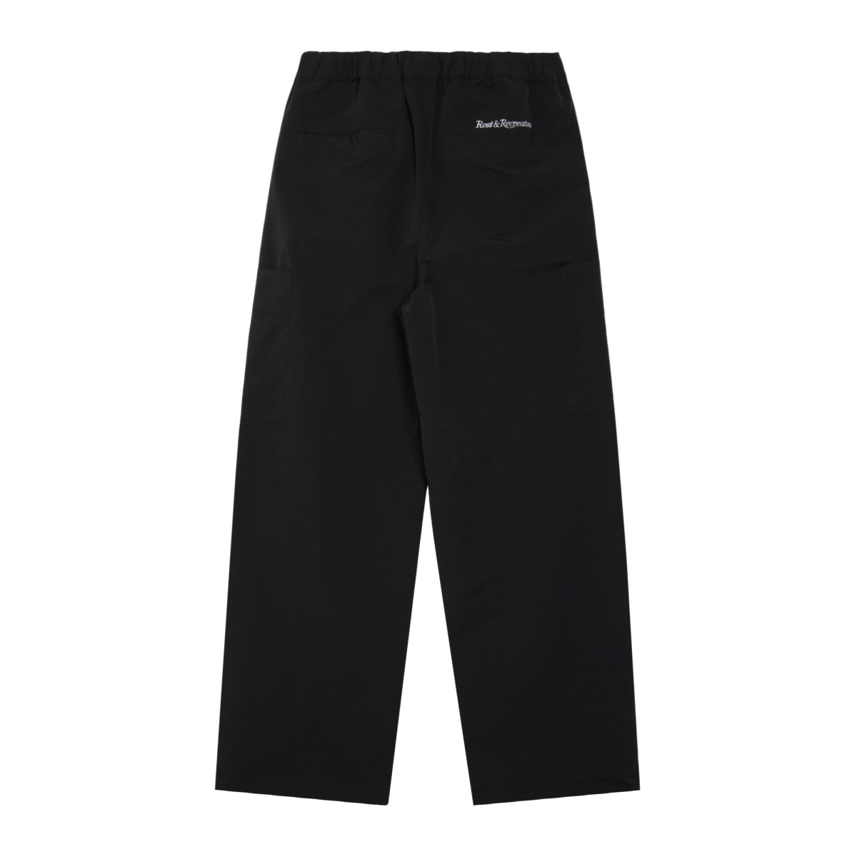 WIDE CARGO PANTS - BLACK - rest and recreation