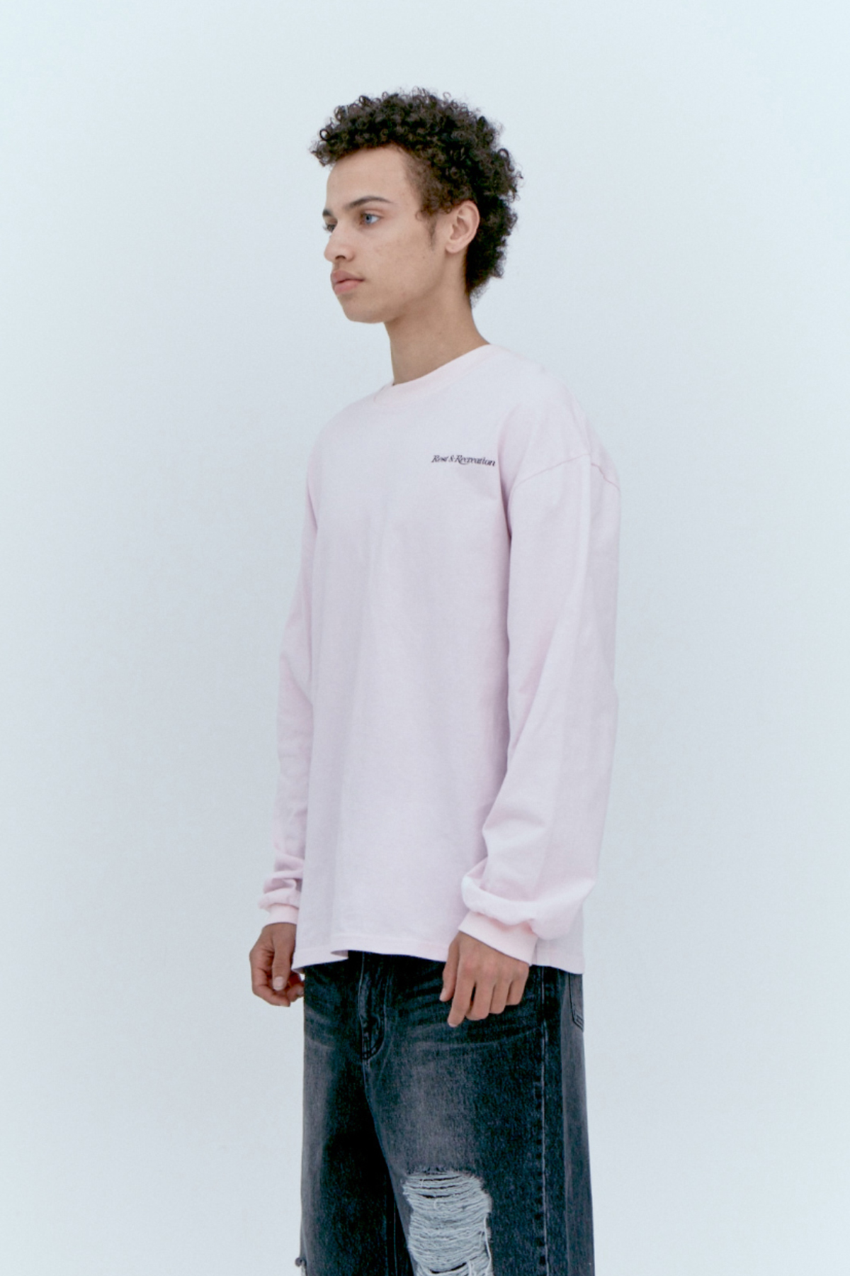 【Rest & Recreation】 TAPE COLORATION LONG SLEEVE /追跡付 TAPE COLORATION LONG SLEEVE - PINK - rest and recreation