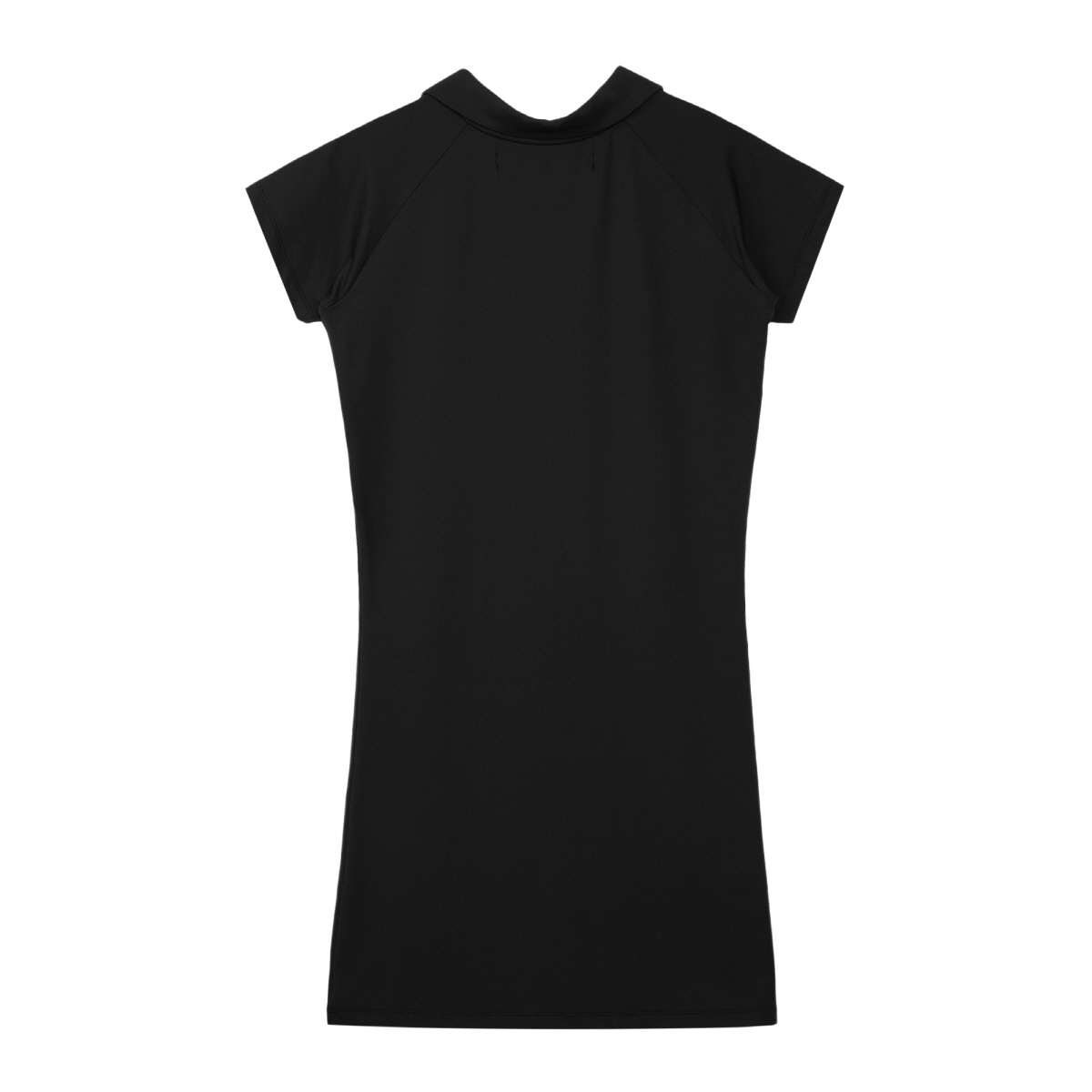 【Rest & Recreation】 ★ COLLAR ZIP UP DRESS ★ Black & Grey COLLAR ZIP UP DRESS - BLACK - rest and recreation