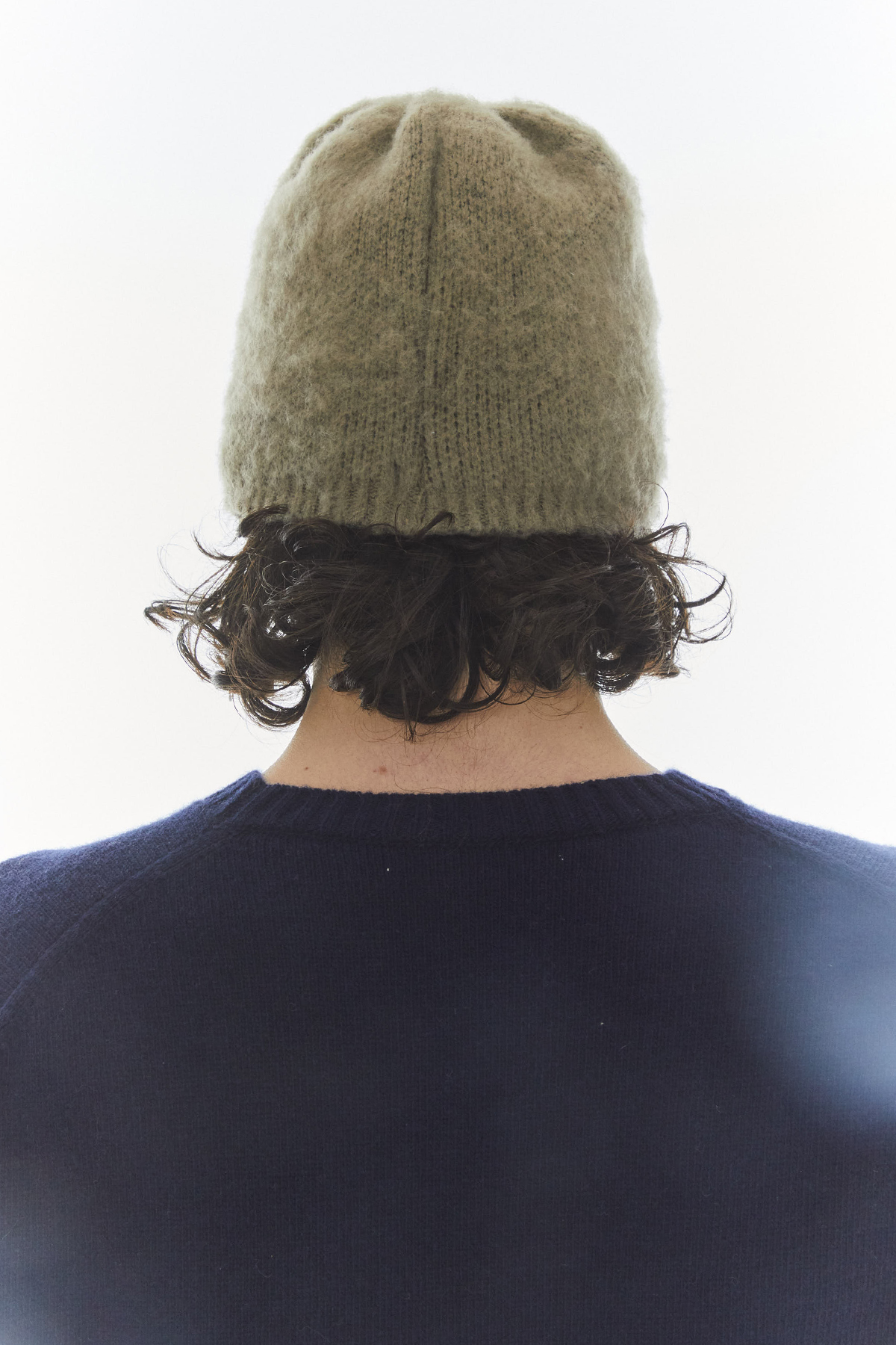 MOHAIR JACQUARD BEANIE - KHAKI - rest and recreation