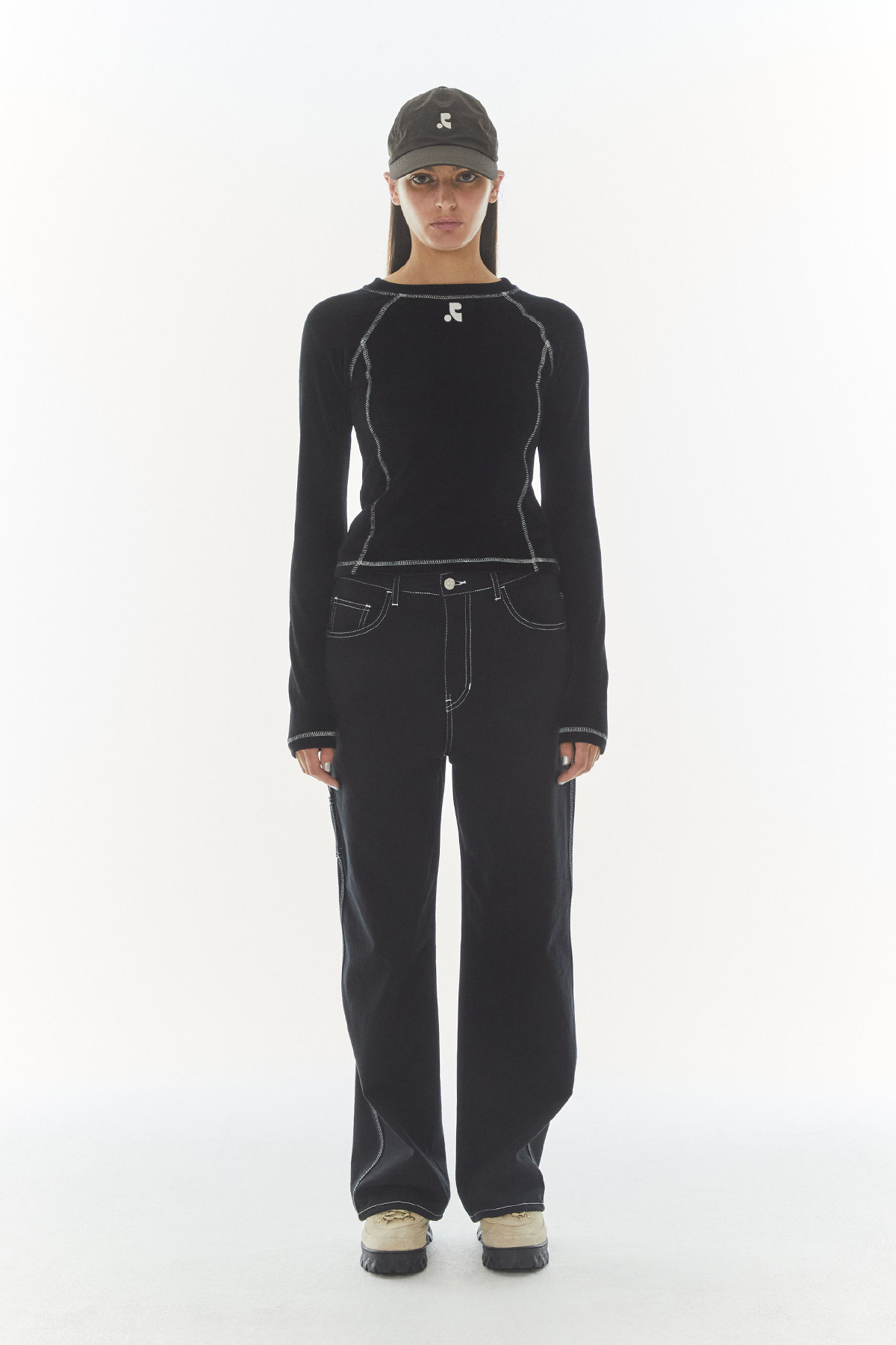 パンツ Rest & Recreation STITCH CARPENTER PANTS (BLACK) STITCH CARPENTER PANTS - BLACK - rest and recreation