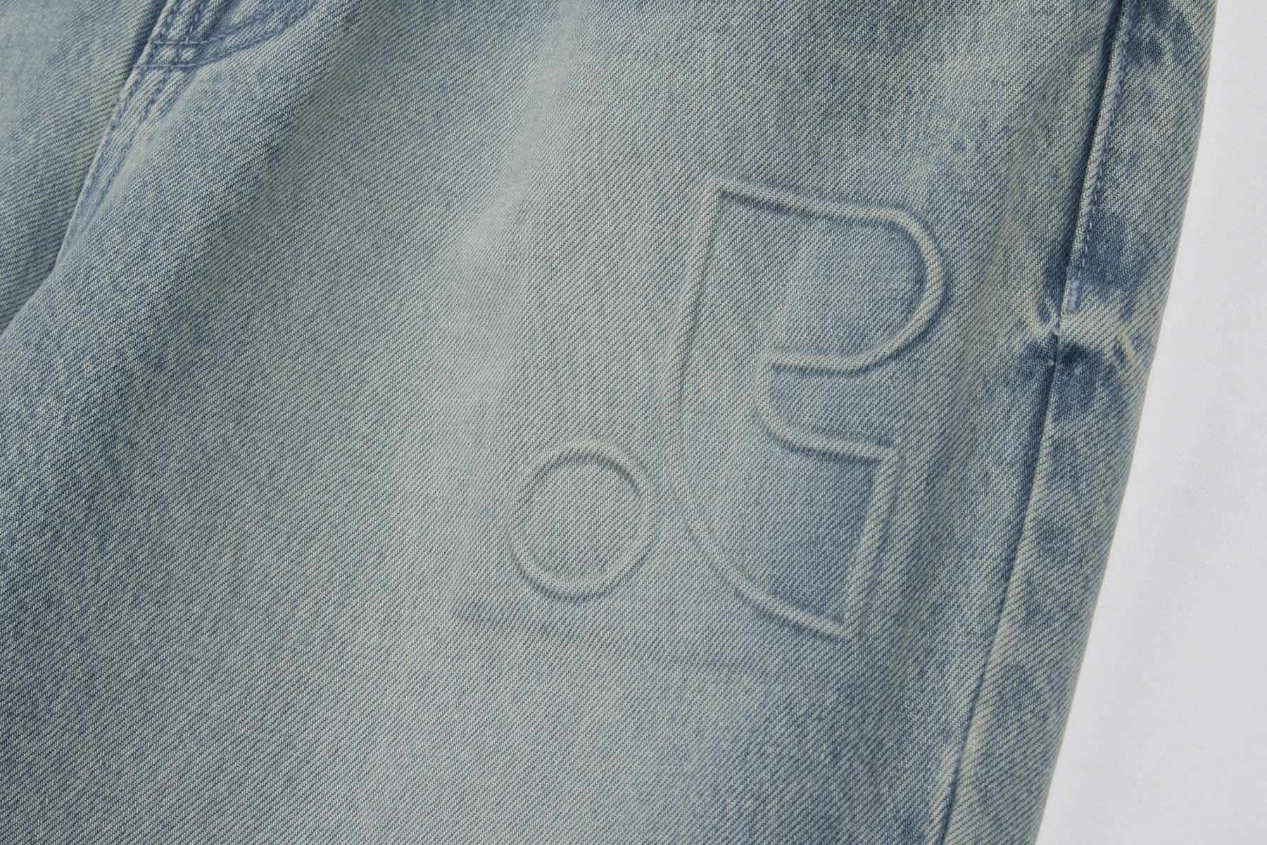 LOGO AMBO DENIM PANTS - LIGHT BLUE - rest and recreation