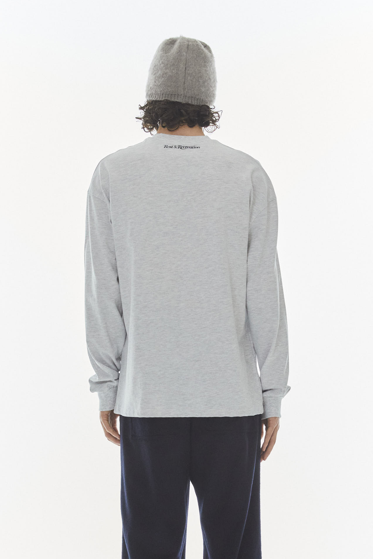 22 TEAM GRAPHIC LONG SLEEVE T-SHIRT - GREY - rest and recreation