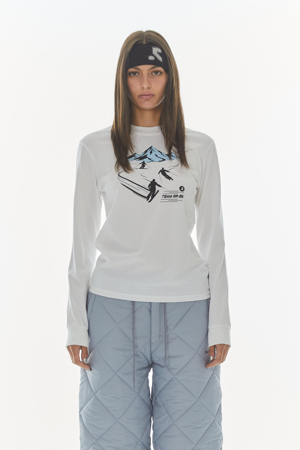 人気★Rest & Recreation★22 TEAM GRAPHIC LONG SLEEVE T-SHIRT 22 TEAM GRAPHIC LONG SLEEVE T-SHIRT - WHITE - rest and