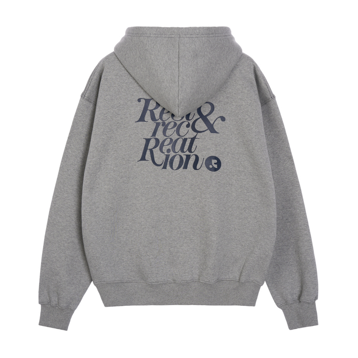 【Rest & Recreation】OVERSIZED STITCH HOODIE★送料・関税込 OVERSIZED STITCH HOODIE - GREY - rest and recreation
