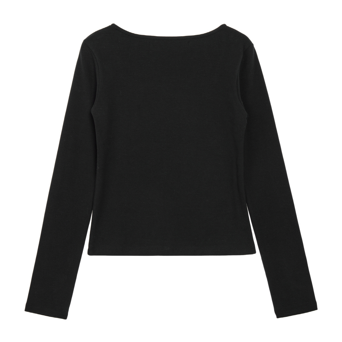 【Rest&Recreation】韓国人気★ SQUARE NECK LONG SLEEVE SQUARE NECK LONG SLEEVE - BLACK - rest and recreation