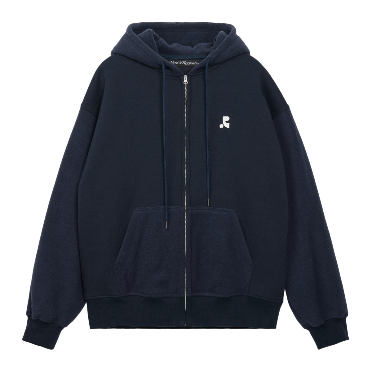 【Rest & Recreation】COLORATION FLEECE HOOD ZIP-UP COLORATION FLEECE HOOD ZIP-UP - NAVY - rest and recreation