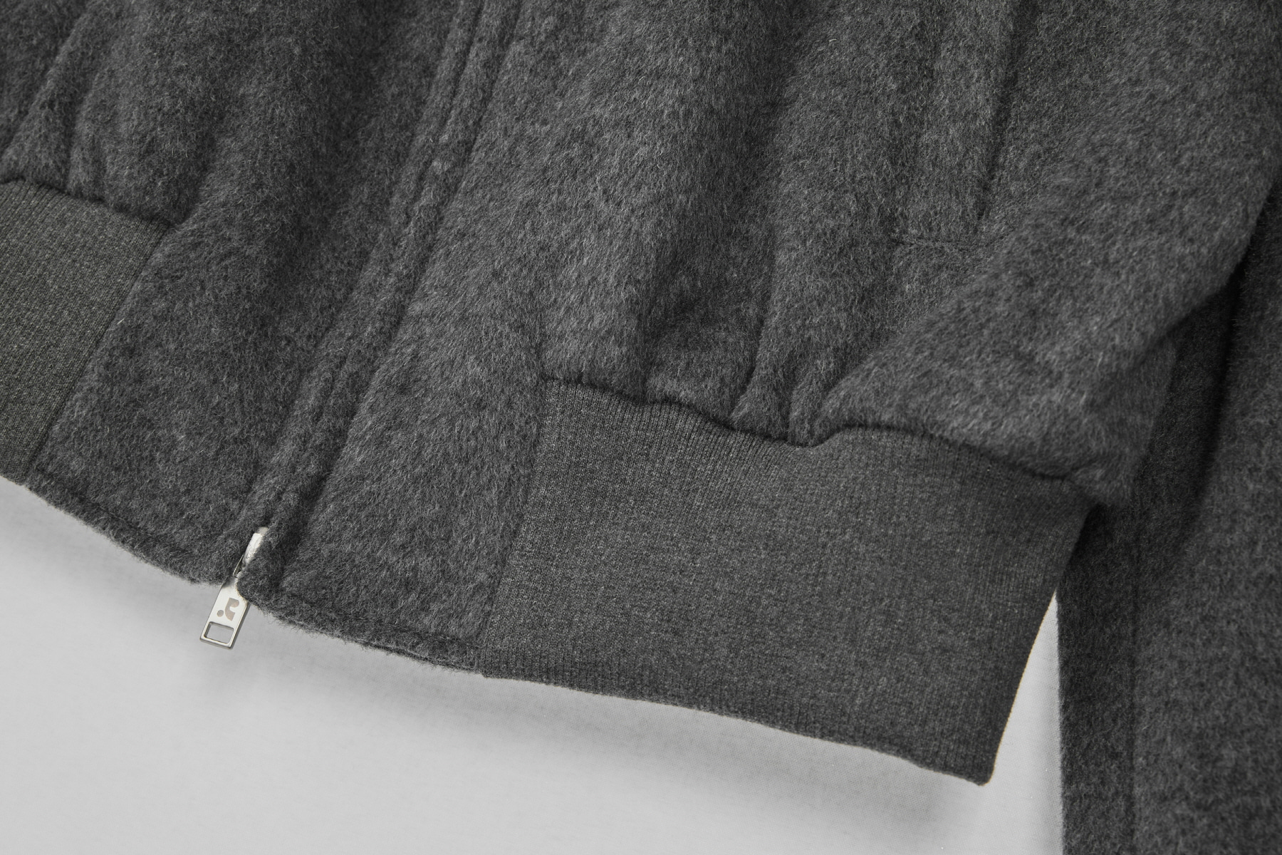PIPING WOOL BOMBER JACKET - GREY - rest and recreation
