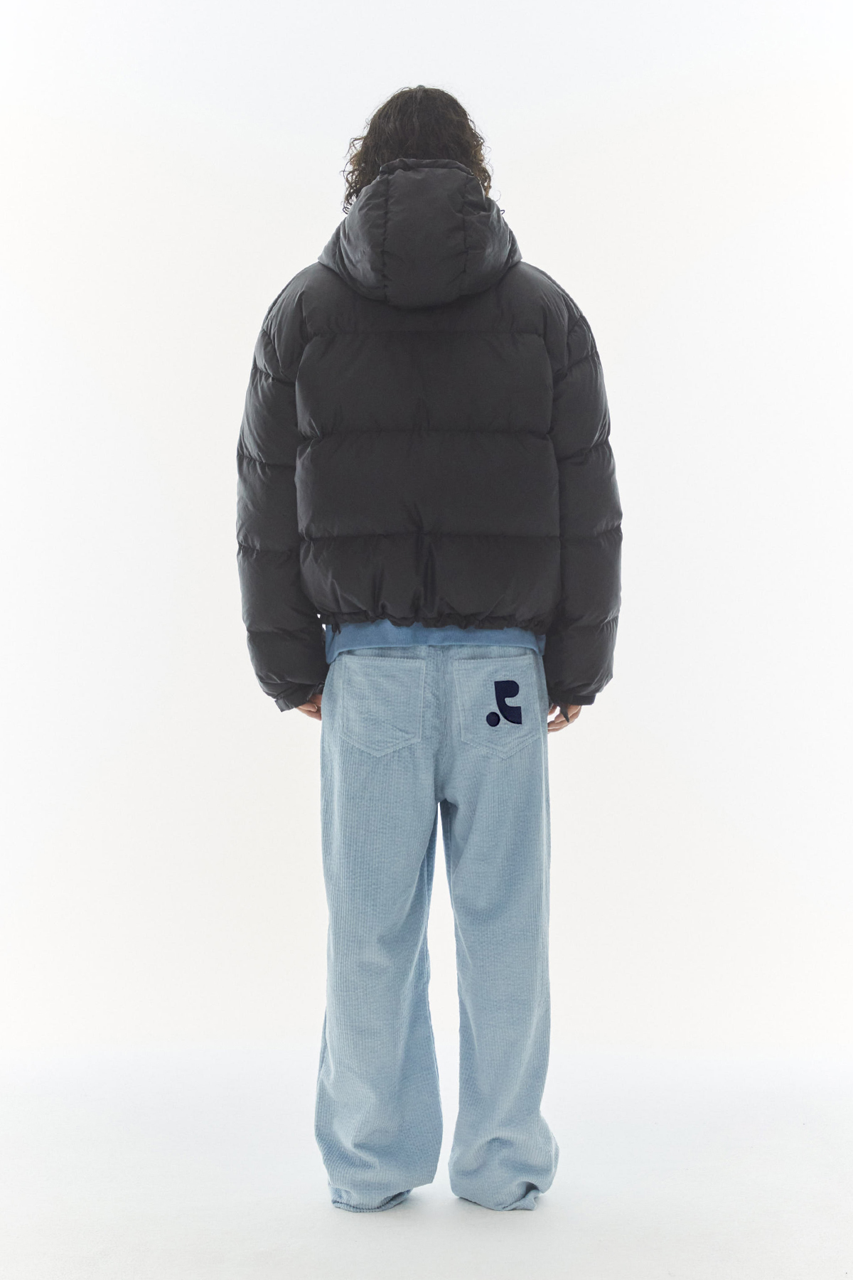 2WAY HOOD DOWN JACKET - BLACK - rest and recreation