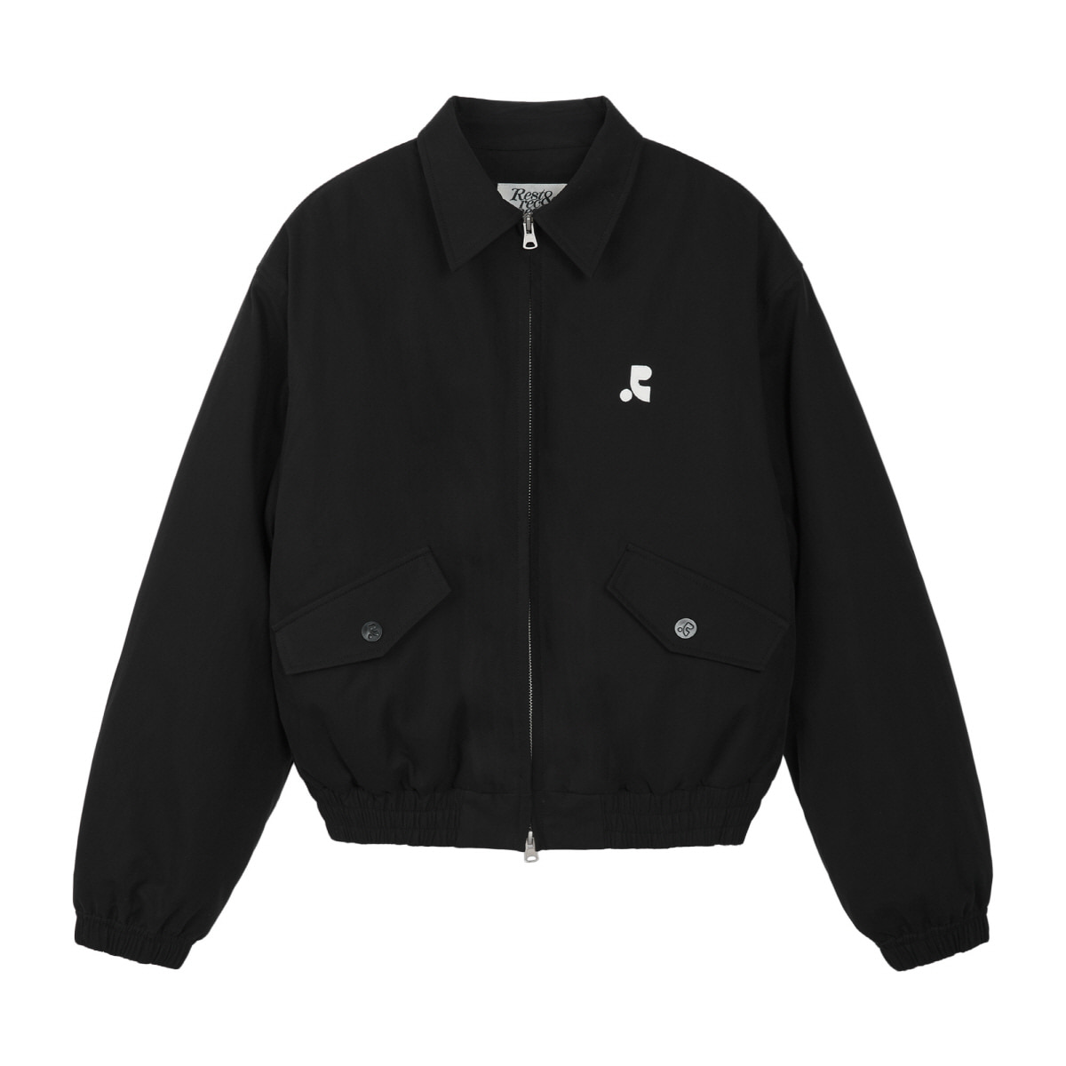 QUILTED BOMBER JACKET - BLACK - rest and recreation