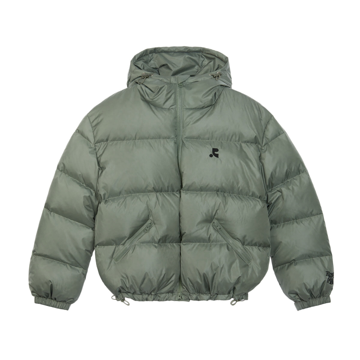 2WAY HOOD DOWN JACKET - KHAKI - rest and recreation