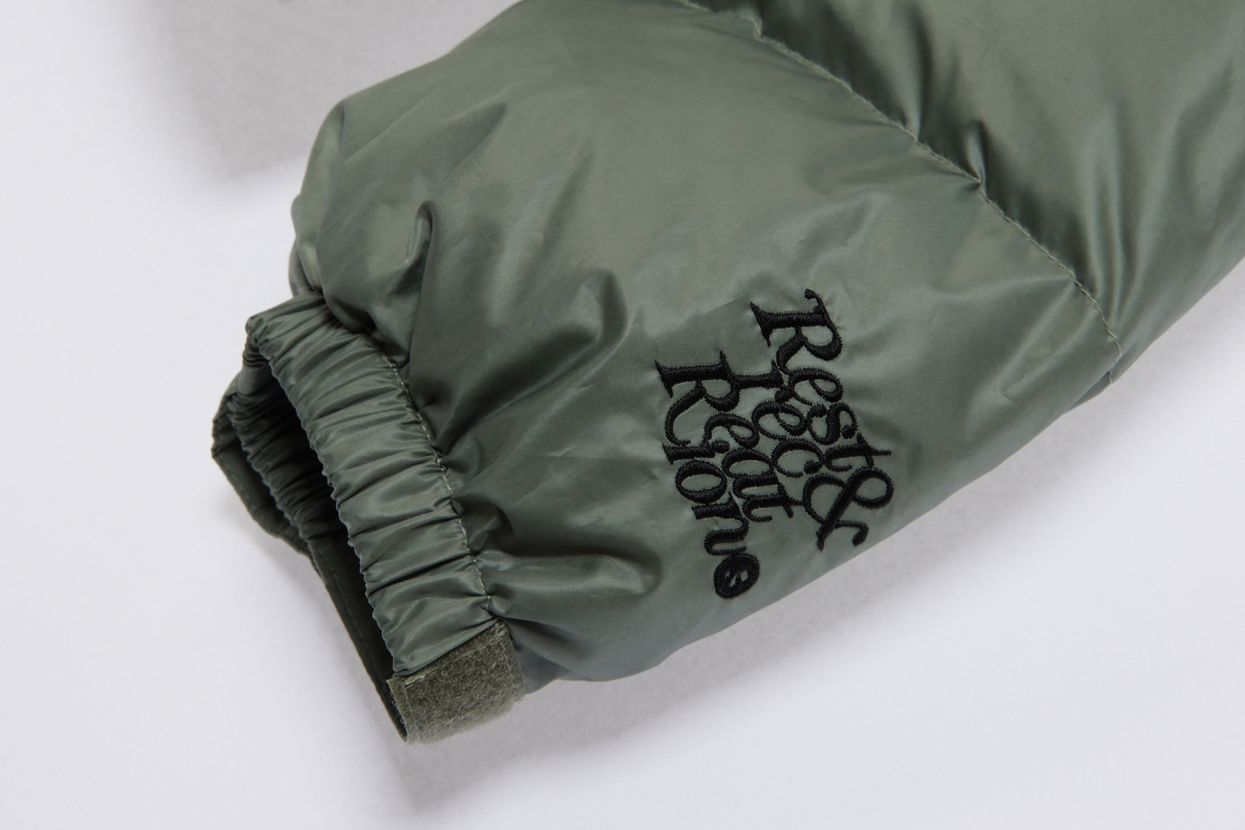 2WAY HOOD DOWN JACKET - KHAKI - rest and recreation