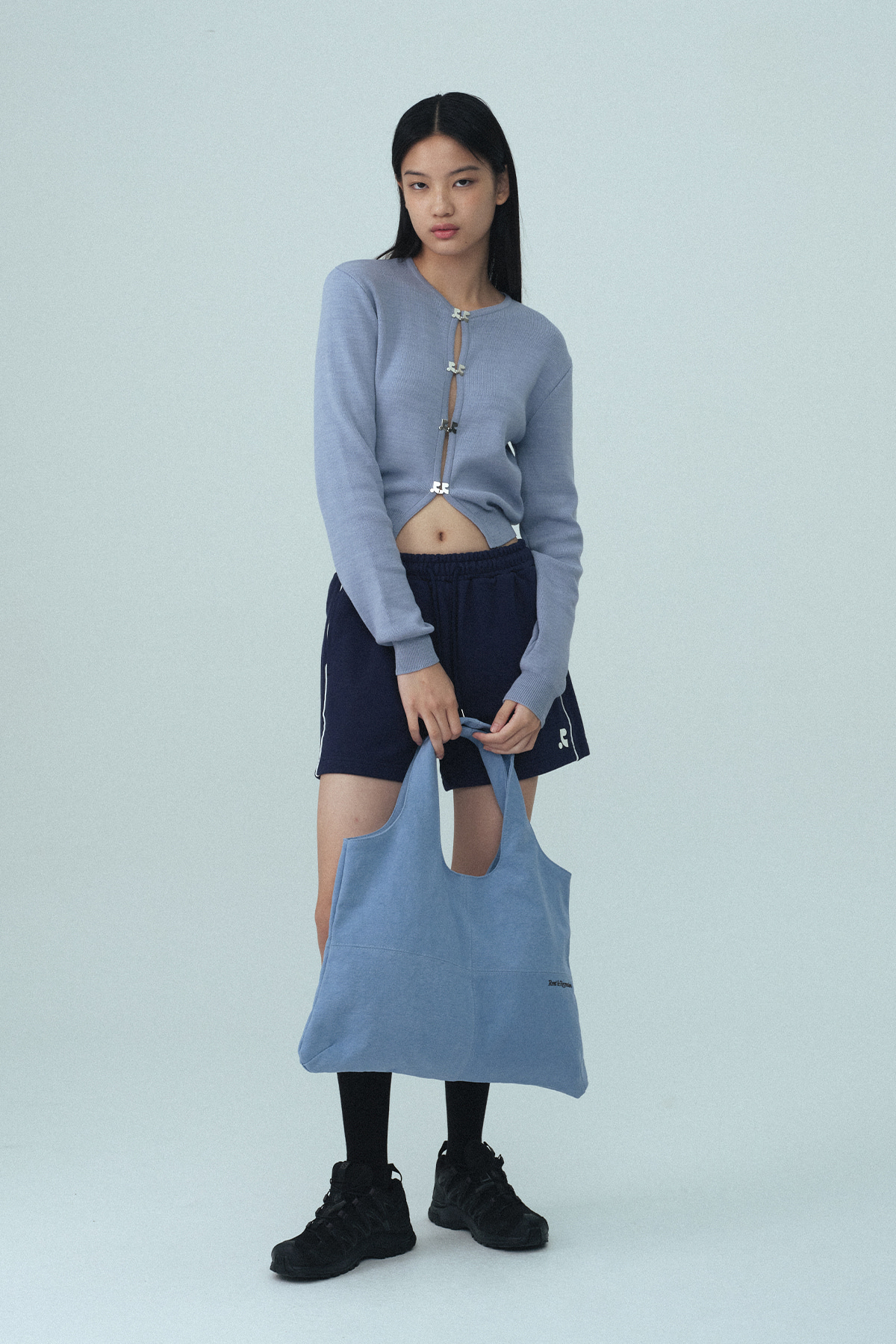 ★Rest & Recreation★ COTTON SHOULDER BAG SKY BLUE RR251AC0 copy-1736843194-