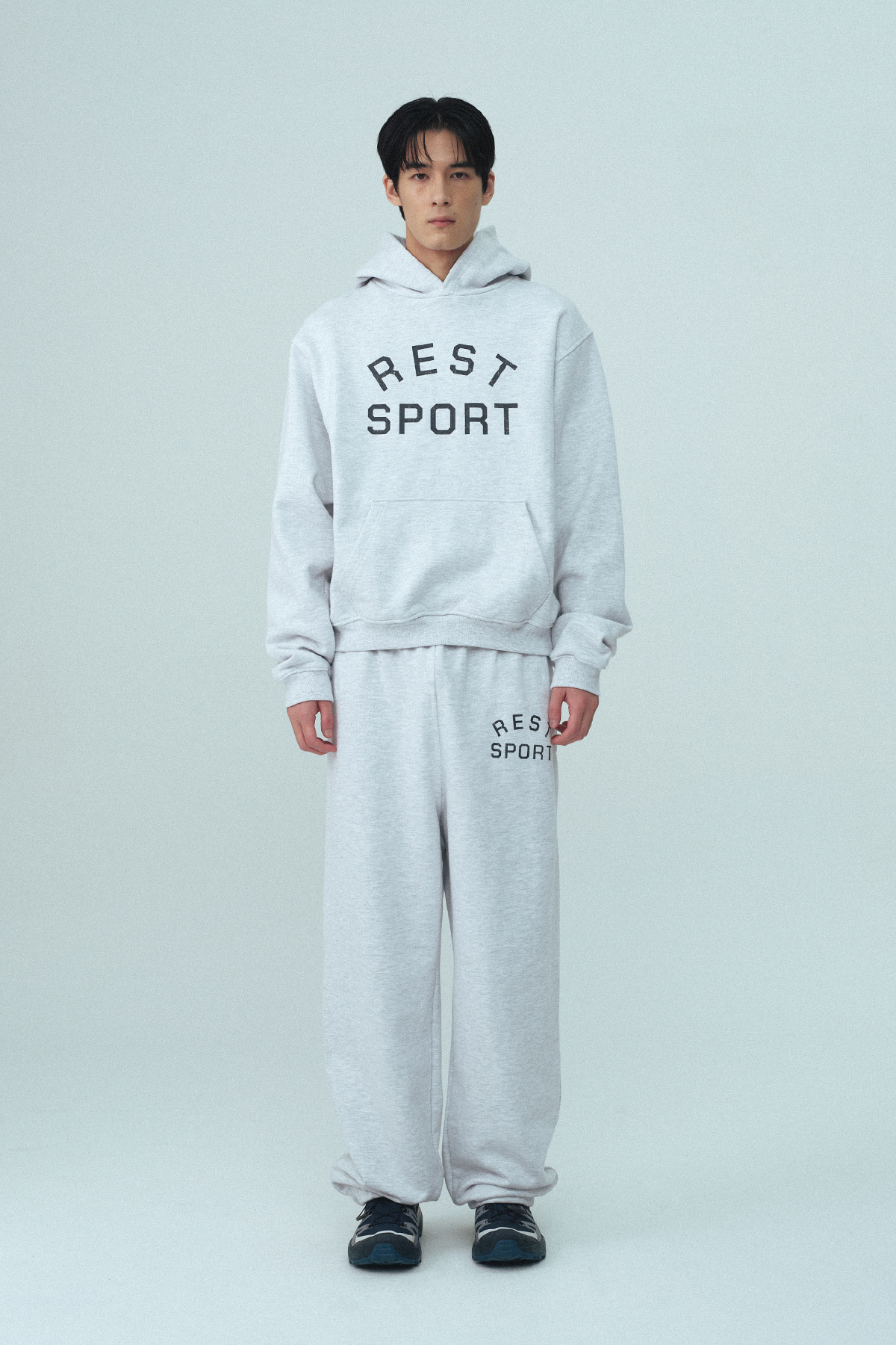 パンツ Rest & Recreation RS SWEAT PANTS (LIGHT GREY) RS SWEAT PANTS - LIGHT GREY - rest and recreation