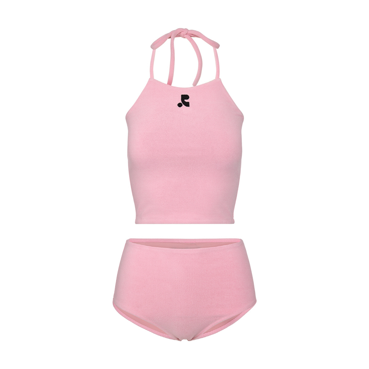 REST&RECREATION ■ TERRY HALTER NECK BIKINI ビキニ TERRY HALTER NECK BIKINI - PINK - rest and recreation