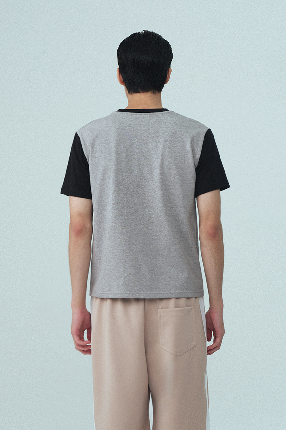 WAVE LOGO COLORATION T-SHIRT - GREY - rest and recreation