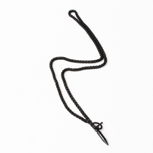 MEN_THE BLACK BULLET CHAIN NECKLACE