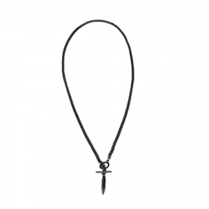 WOMEN_THE BLACK BULLET CHAIN NECKLACE