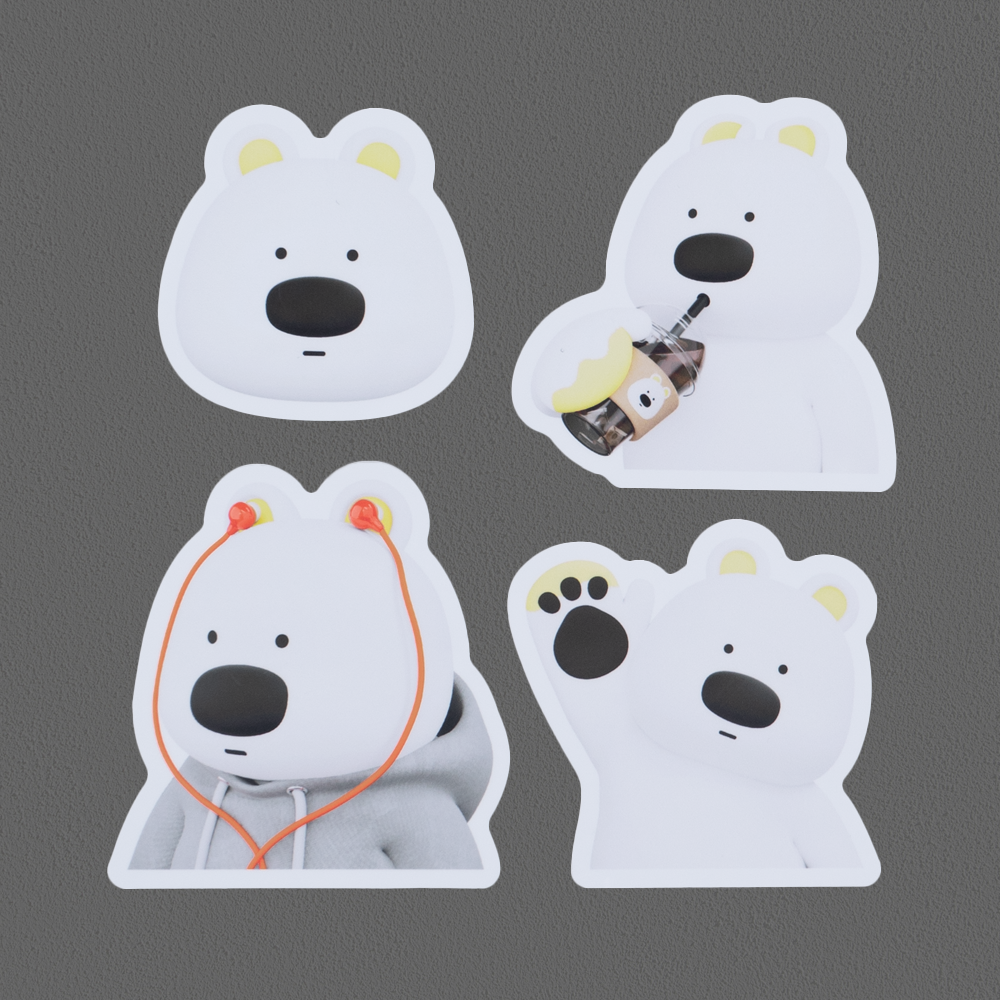 [하고미] 3D 리무버블 스티커 - 하곰 일상