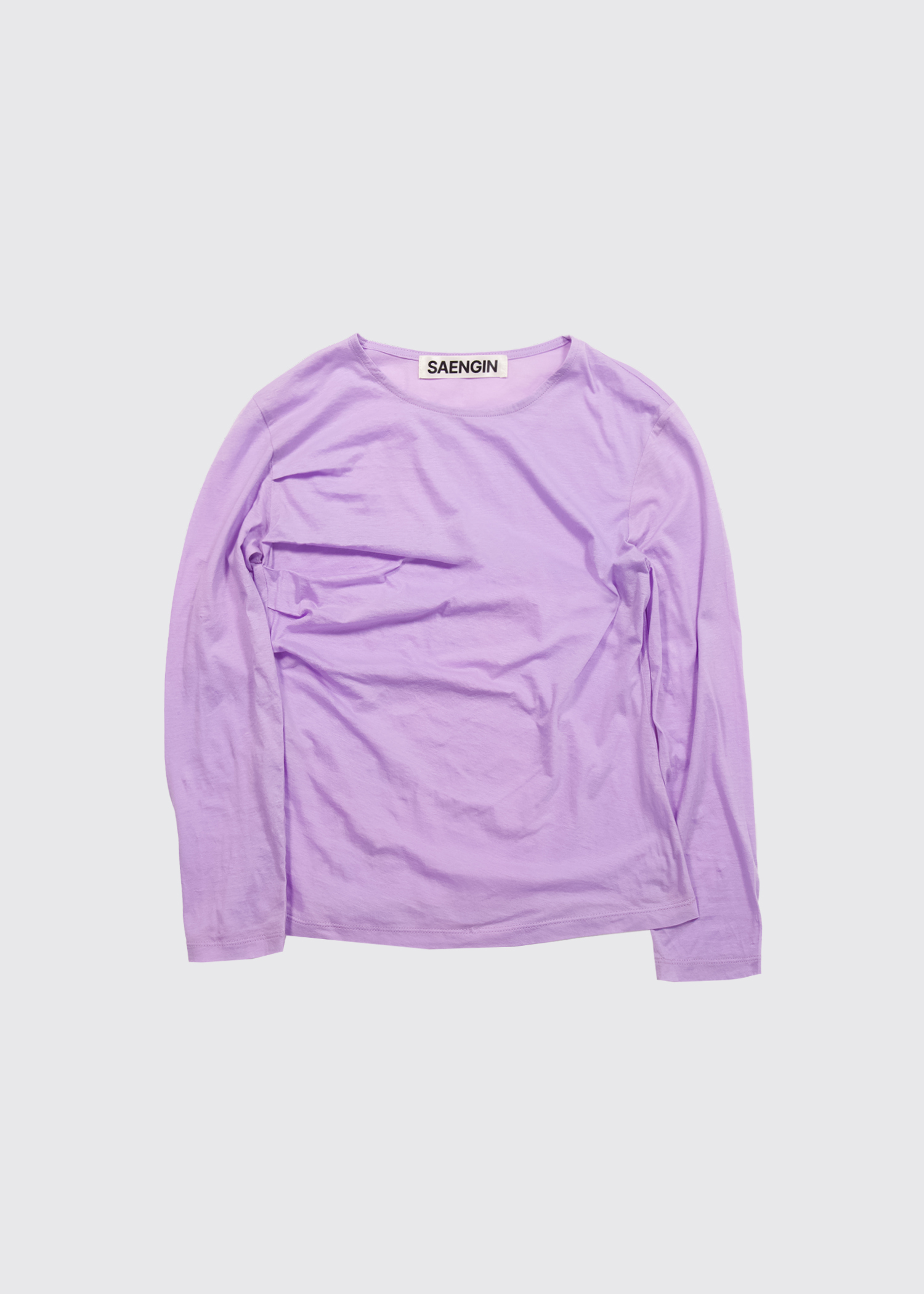 Tシャツ・カットソー [SAENGINSTUDIO] SHIRRING DETAIL ELBOW-LENGTH SLEEVE VIEW ALL - VIEW ALL - saenginstudios