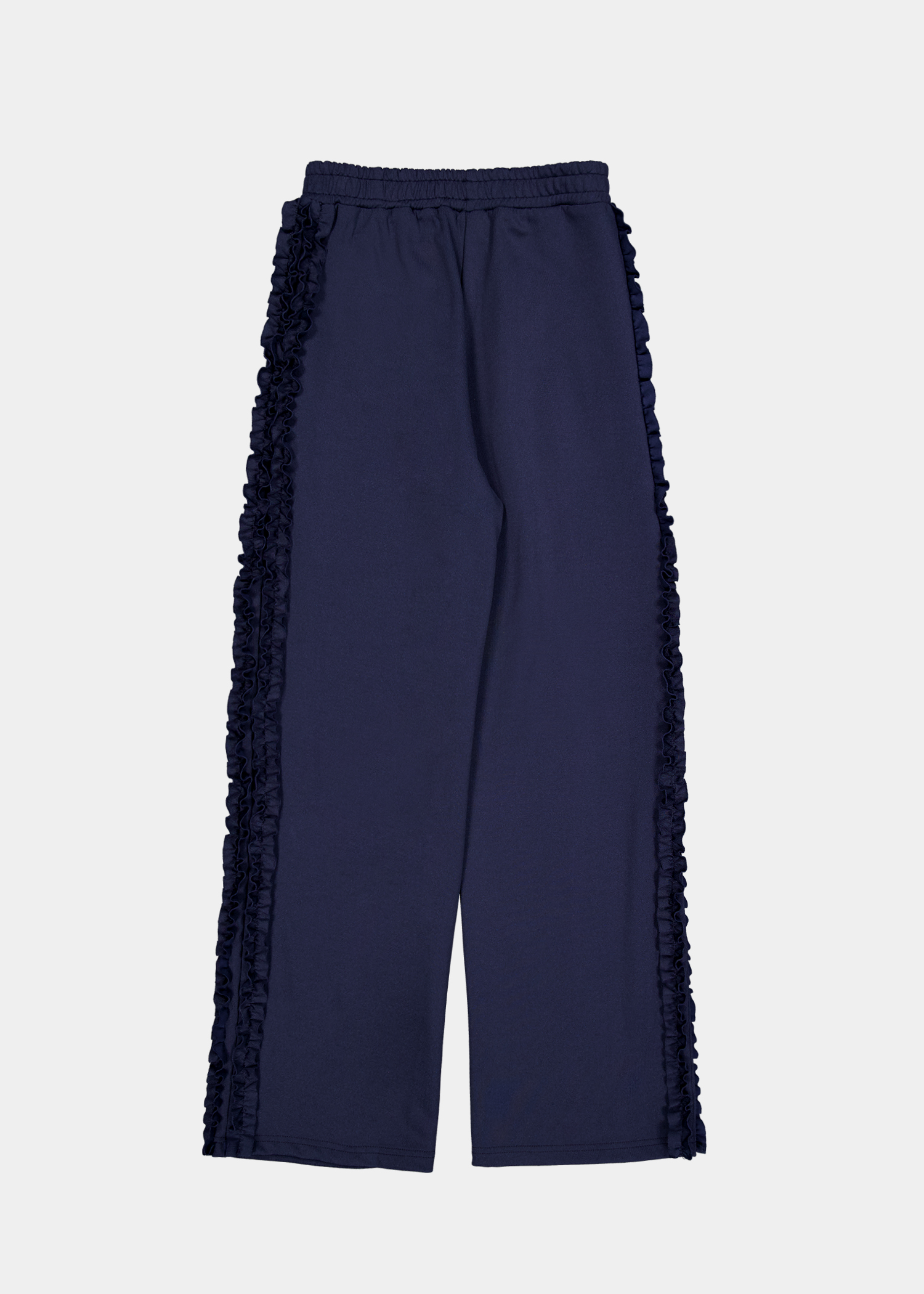 韓国商品/SAENGINSTUDIO RUFFLE TRACK PANTS RUFFLE TRACK PANTS - NAVY (9th restock) - saenginstudios