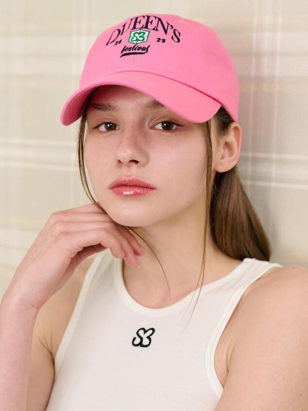 QUEENS BALL CAP [PINK]