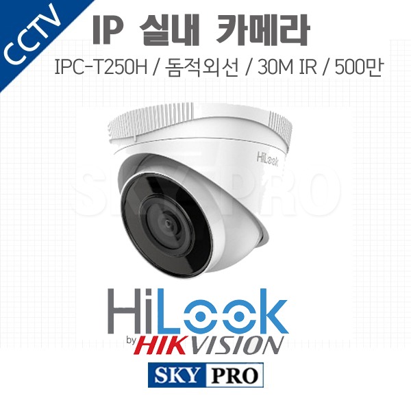 하이룩 500만화소 IP네트워크 돔적외선 IR 30M IPC-T250H