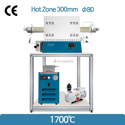 1700℃ 튜브전기로  패키지(CVD,annealing) FU-PK-S2 (300mm Ø80)