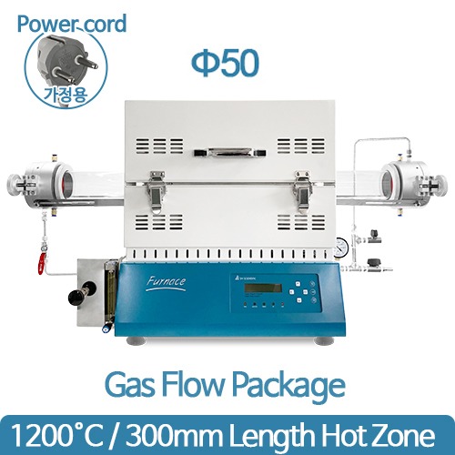 1200℃ 가스플로패키지 CVD  SH-FU-50STG-WG (300mm Ø50)