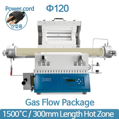 1500℃ 가스플로패키지 CVD SH-FU120TH-WG (300mm Ø120)