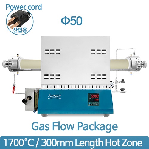 1700℃ 가스플로패키지 CVD SH-FU-50TS-WG (300mm Ø50)