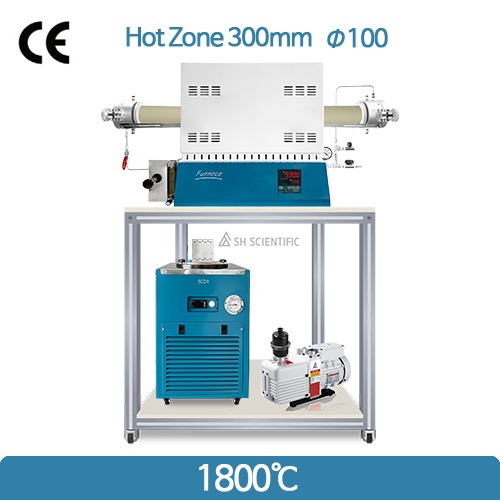 1800℃ 튜브전기로  패키지(CVD,annealing) FU-PK-S3 (300mm Ø100)