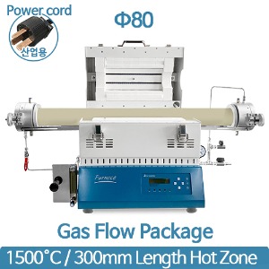 1500℃ 가스플로패키지 CVD Package SH-FU-80TH-WG (300mm Ø80)