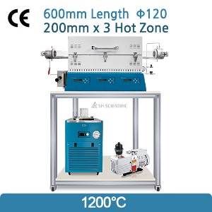 1200℃ 3존 튜브전기로 패키지(CVD, annealing)FU-PK-G4-3(200mm x 3 Hot Zone Ø120)