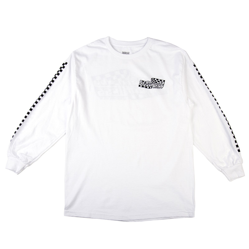 Racing Flag LS Tee_ White