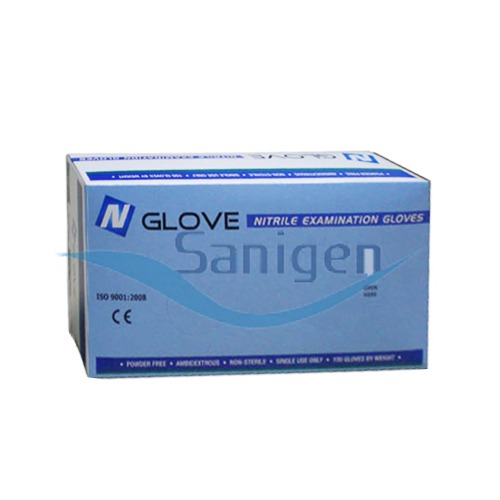 Nglove Nitrile glove Blue 니트릴 장갑 XS S M L 100매