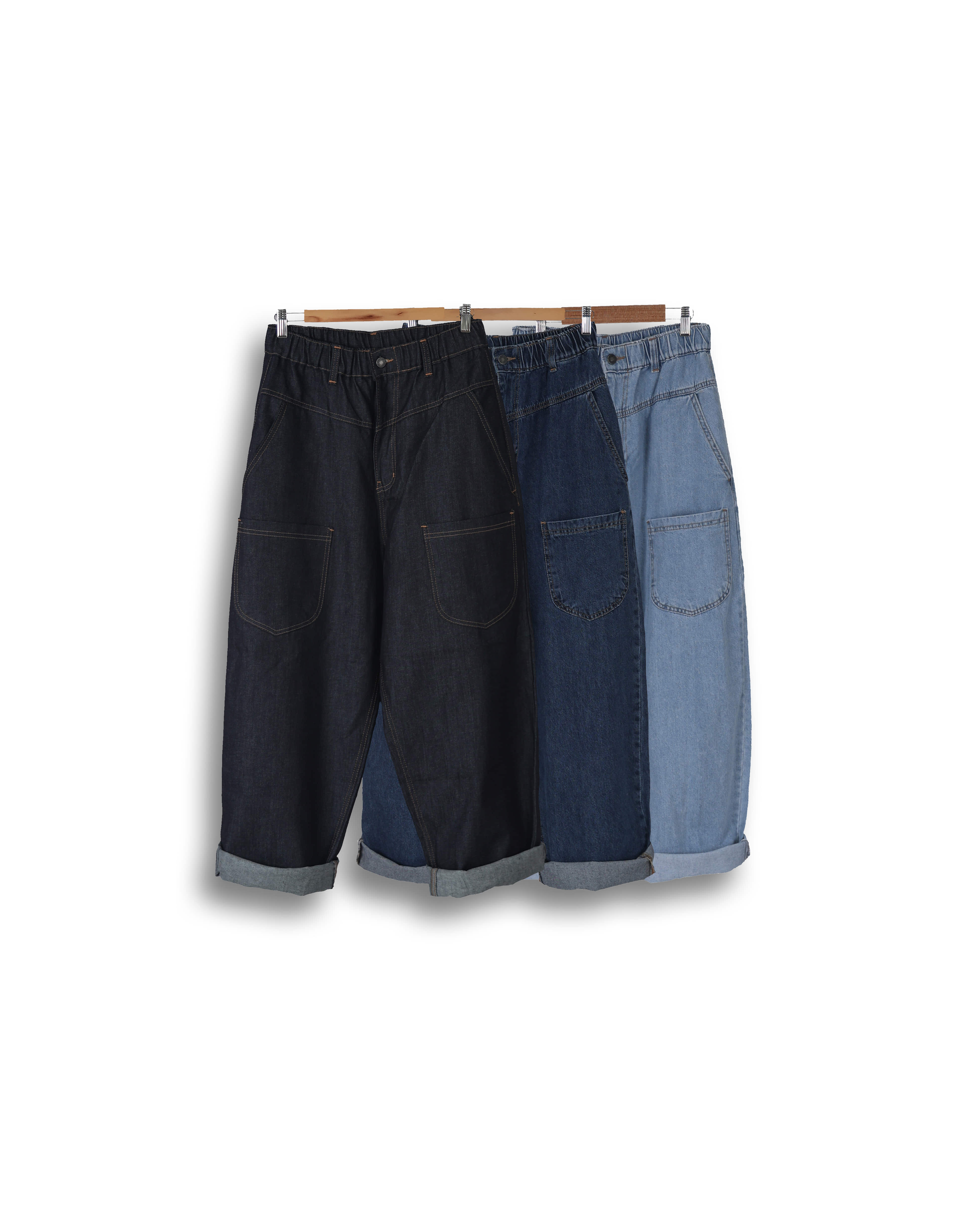 Out Pocket Work Denim Pants (Raw Denim/Middle Denim/Light Denim) - 22차 리오더 (미들데님 6/10 배송예정)