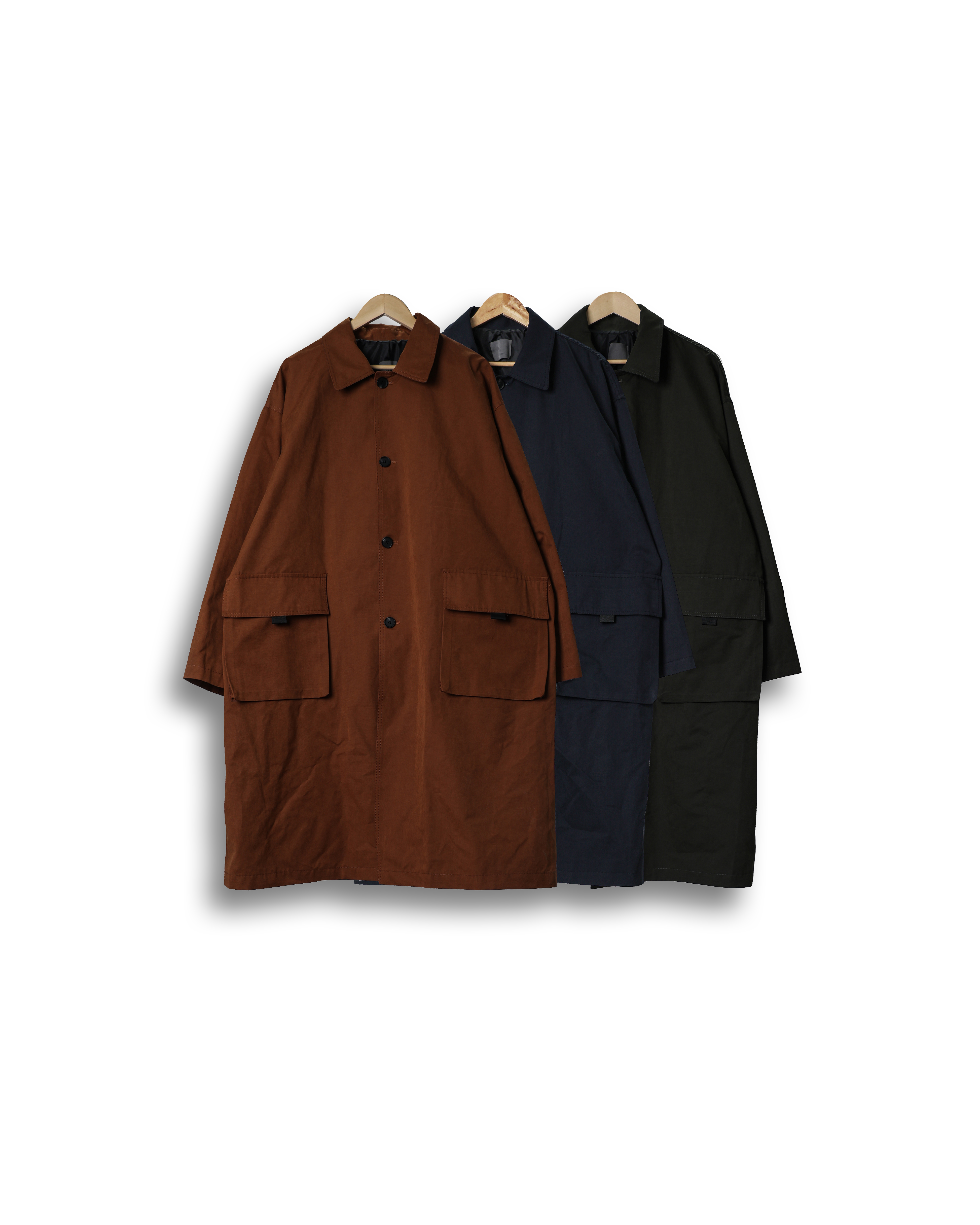 ANSWR CN Nig Pocket Over Mac Coat (Navy/Camel/Khaki)