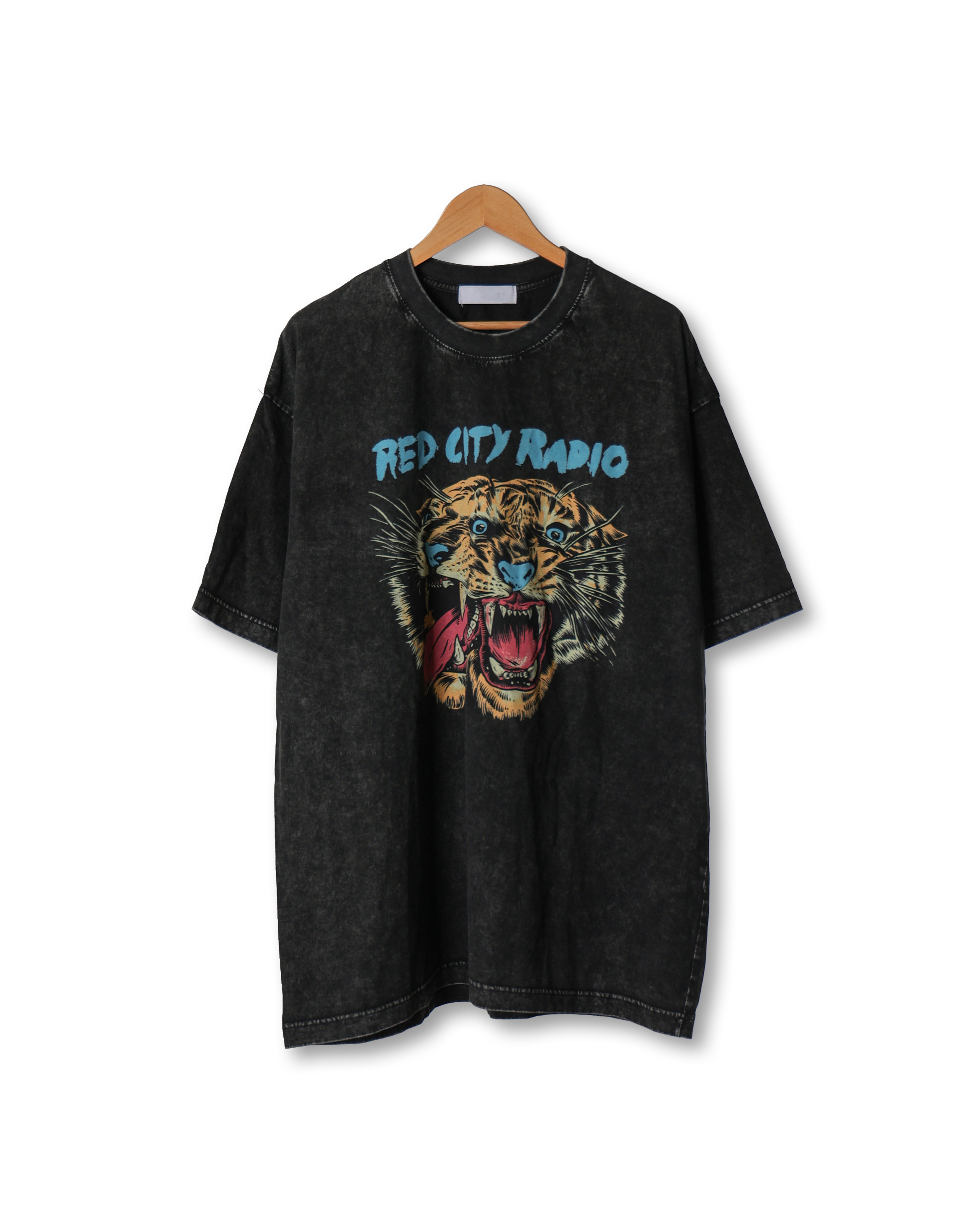 AMURE TIGER COLOR Vintage Dyeing T Shirts (Charcoal) - 6차 리오더 (6/28 배송예정)