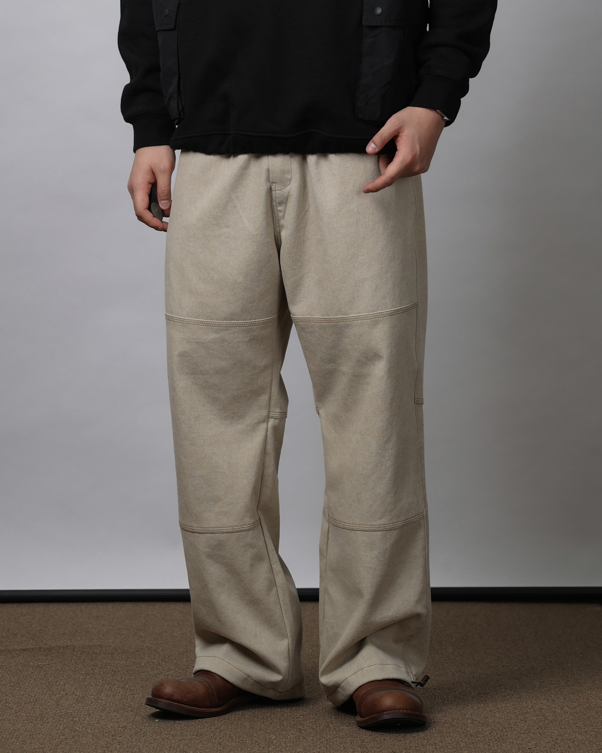 FITS 277 Pigment Double Knee Work Pants (Charcoal/Beige)