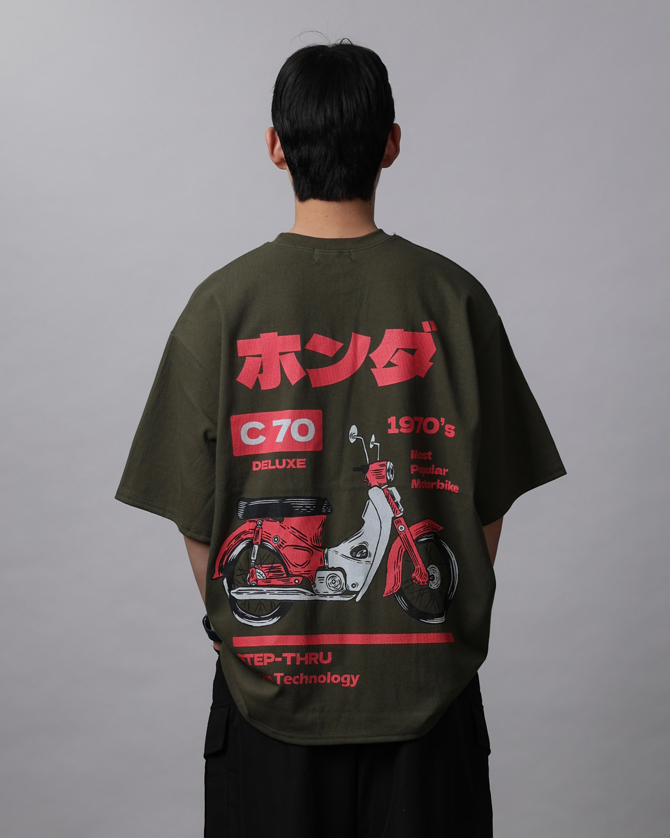 KIRI Hiragana Over Printed T Shirts (Black/Navy/Olive/Ivory) - 16차 리오더 (올리브 7/1 배송예정)
