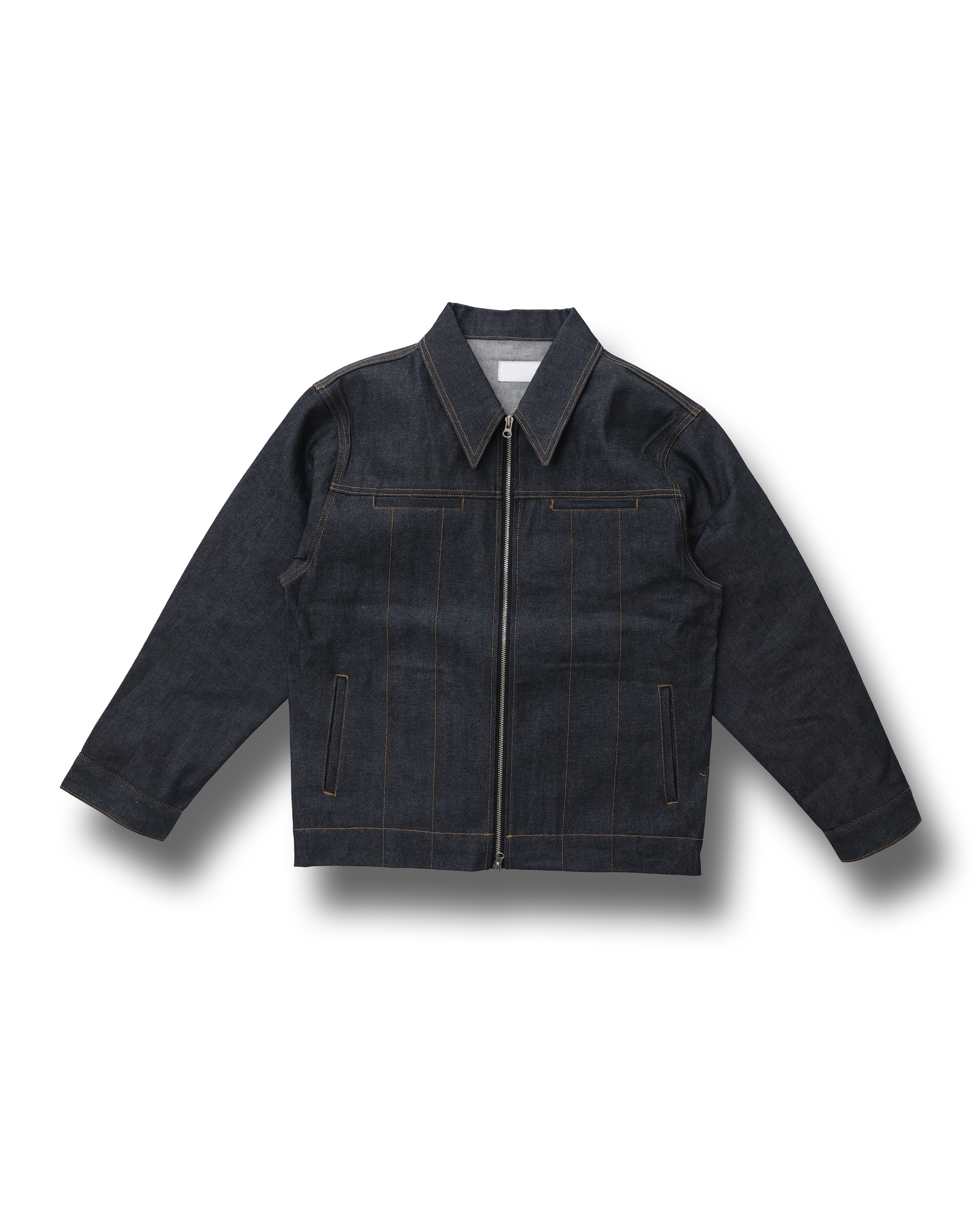 Work Denim Zip Up Jacket (Raw Denim)