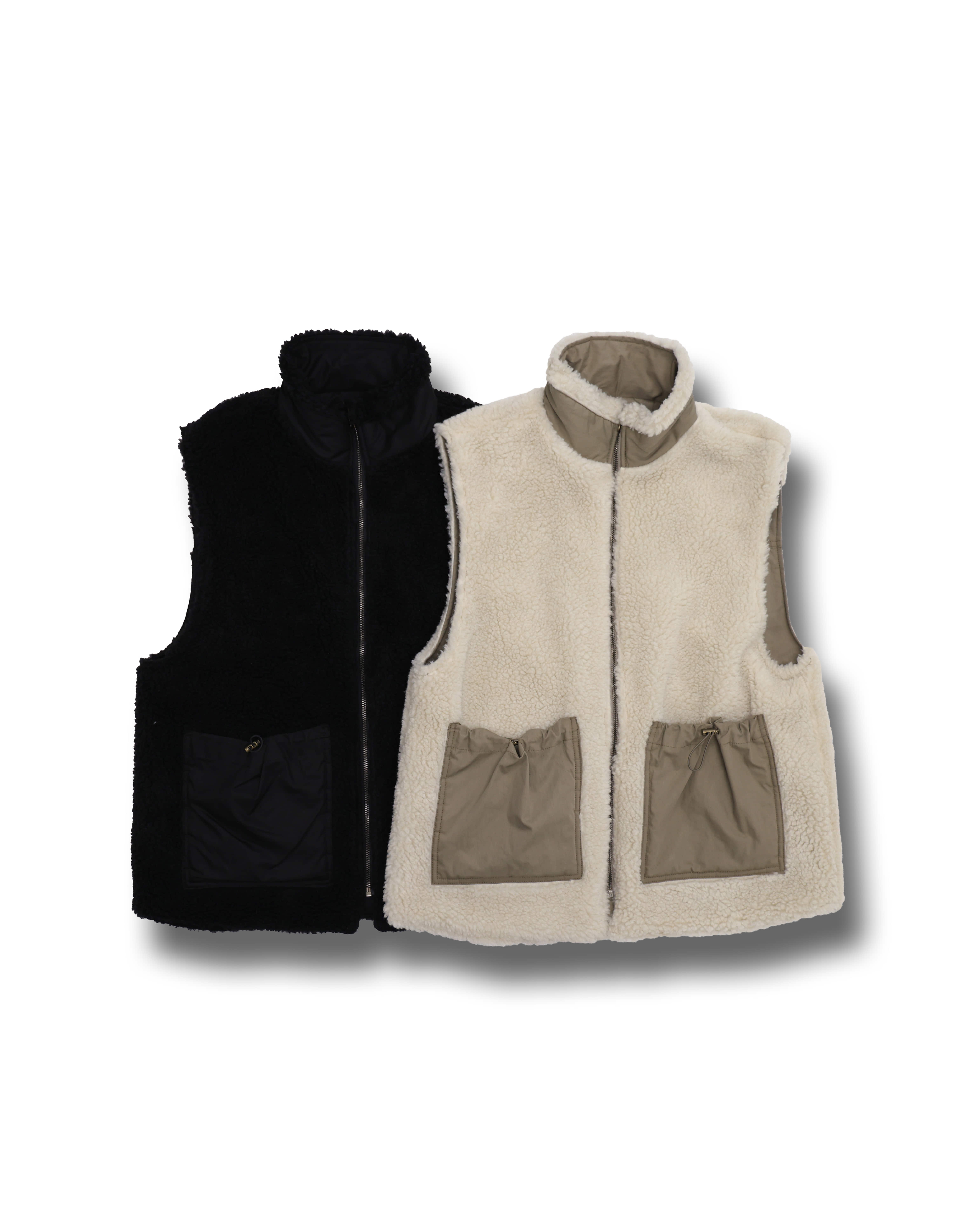 TwoFit Reversible Dumble Vest (Black/Beige)