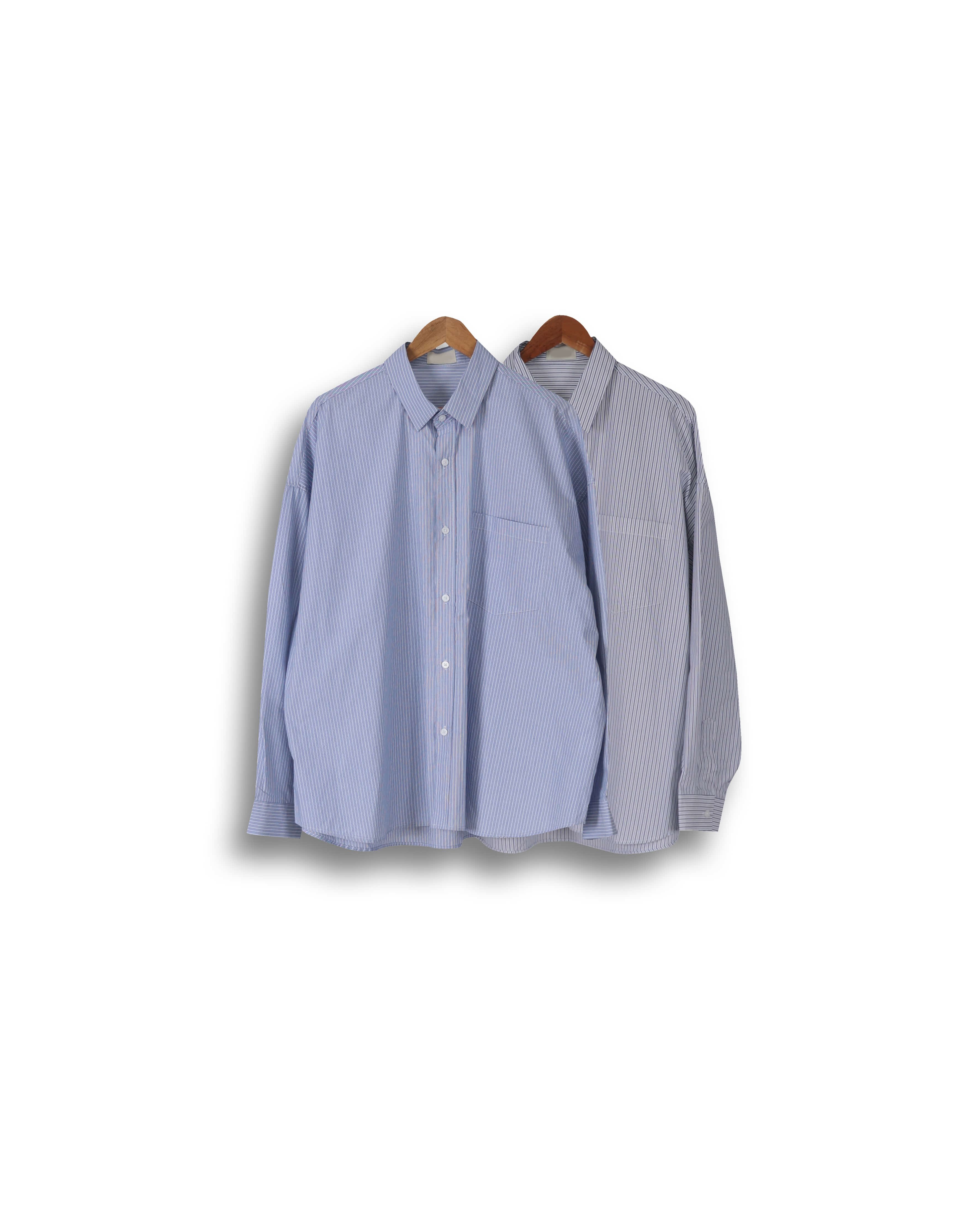 FREAKS Cityboy Rolling Stripe Shirts (Sky Blue/White)