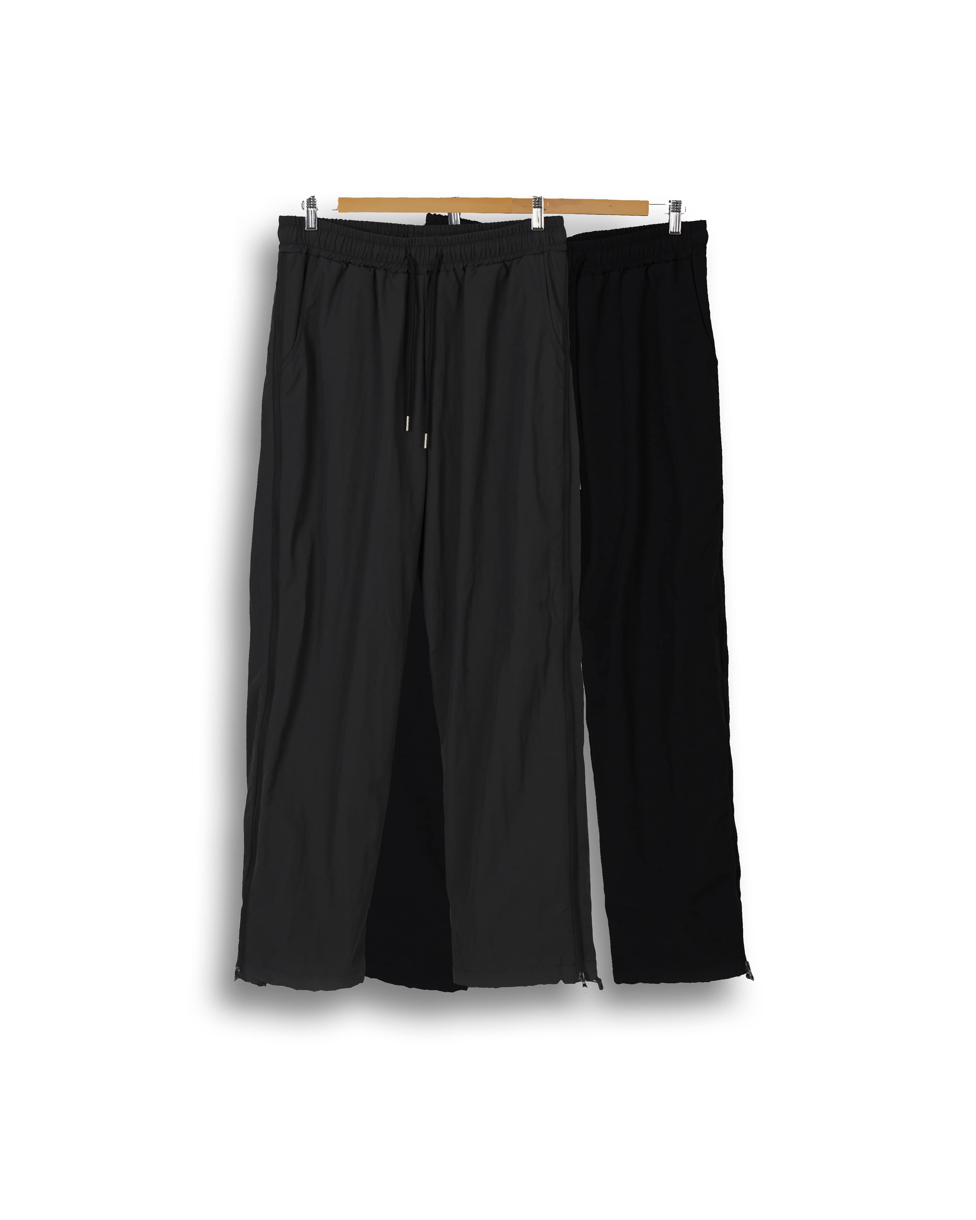 EASY Oblique 3 Ways Nylon Balloon Pants (Black/Charcoal)