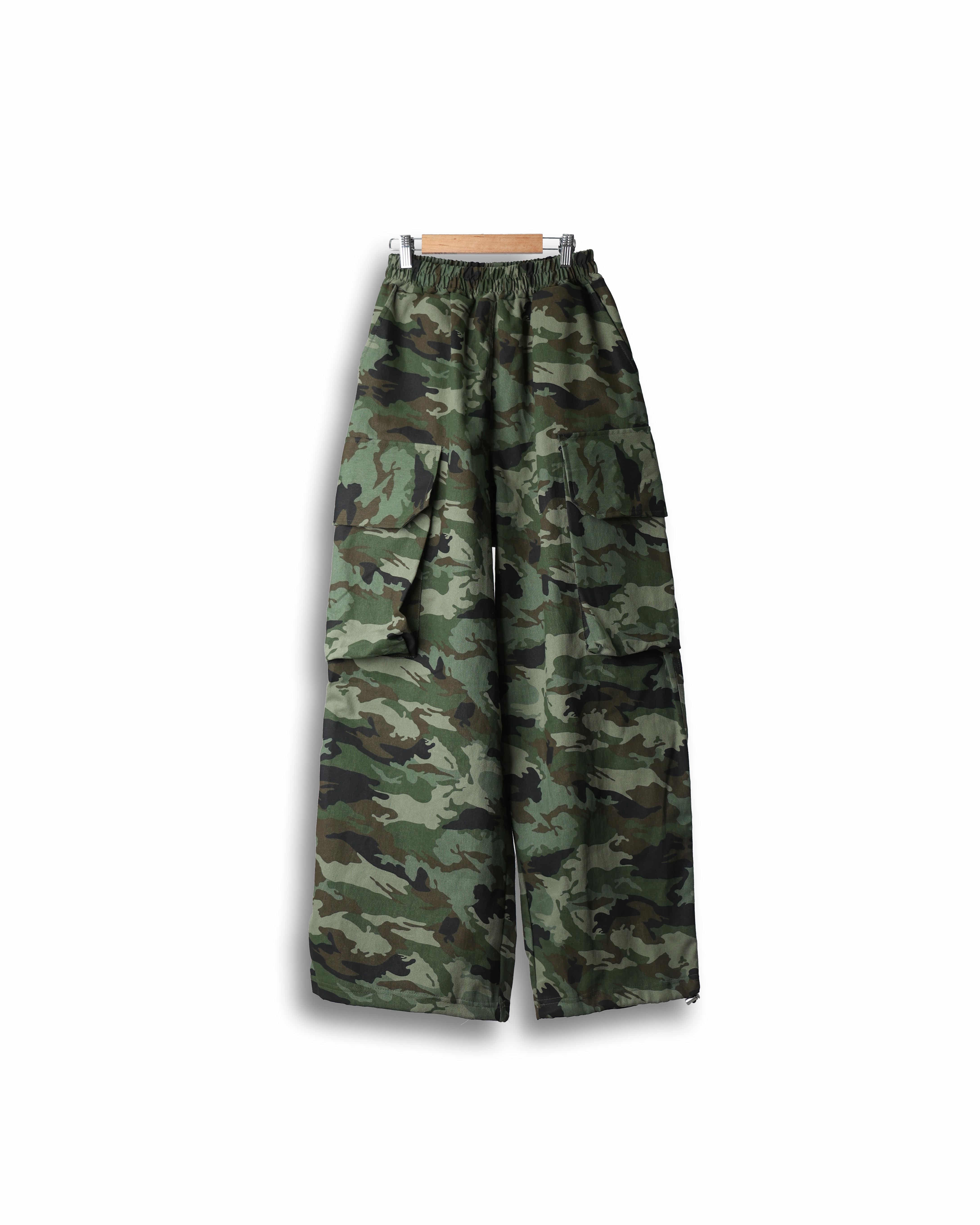 124 Crack Camo Cargo Balloon Pants (Camo)